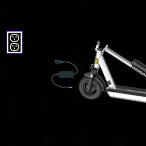 Charging the scooter